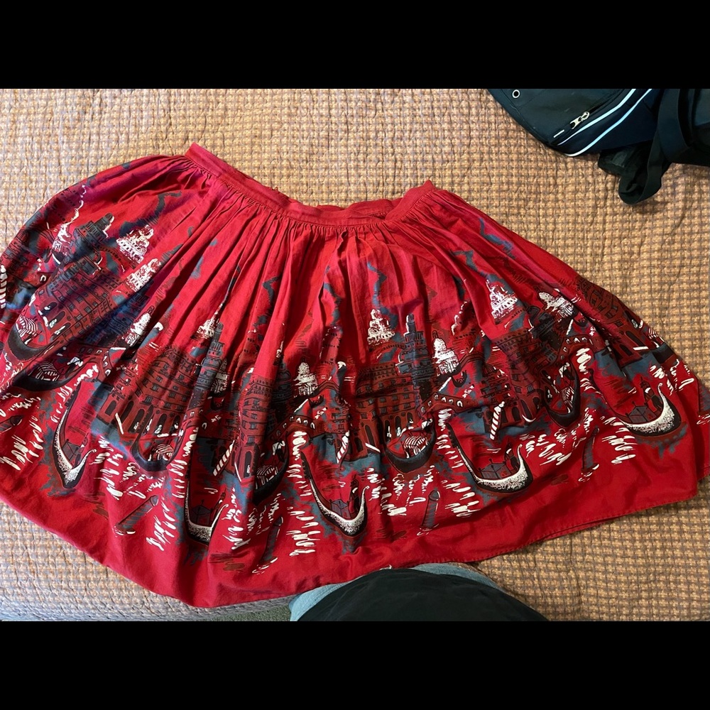 Pinup Girl Clothing - Italian waterway skirt